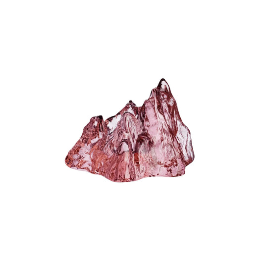 Kosta Boda, The Rock Ljuslykta 9,1 cm, Rosa-Silvra Home