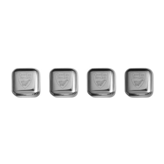 Orrefors, City Iskuber 2,5 cm 4-Pack, Rostfritt Stål-Silvra Home