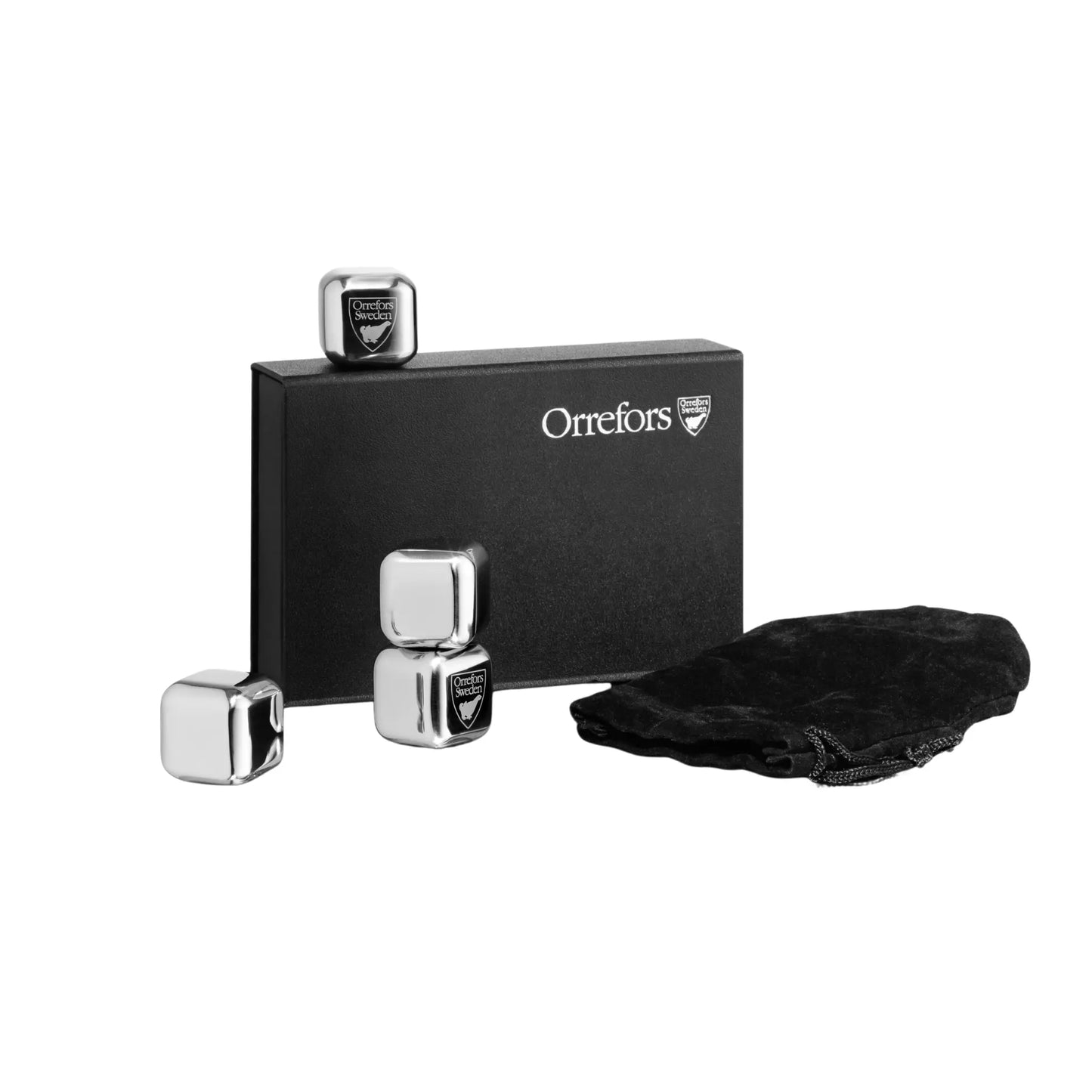 Orrefors, City Iskuber 2,5 cm 4-Pack, Rostfritt Stål-Silvra Home