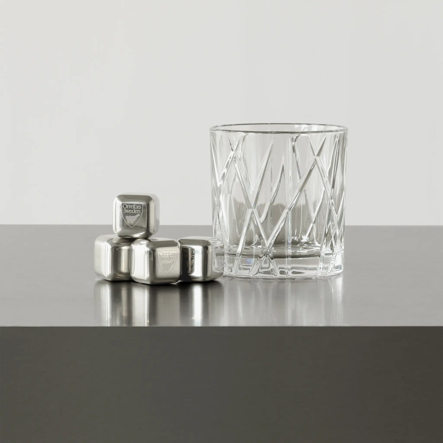 Orrefors, City Iskuber 2,5 cm 4-Pack, Rostfritt Stål-Silvra Home