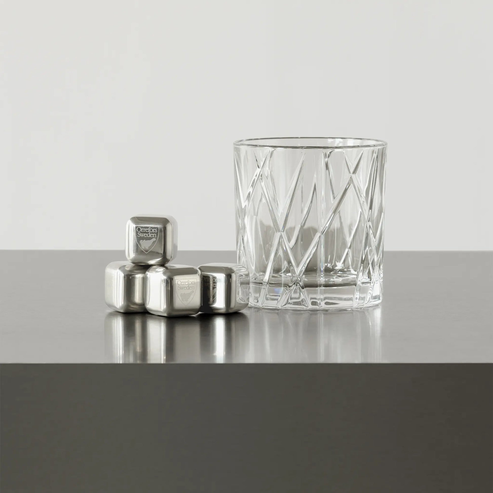 Orrefors, City Iskuber 2,5 cm 4-Pack, Rostfritt Stål-Silvra Home