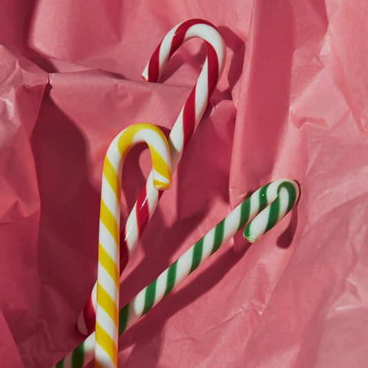 Kosta Boda, Polka Candy Cane Vit/rö 3-Pack-Silvra Home