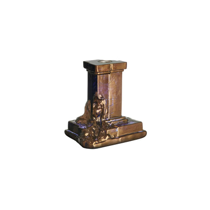 Kosta Boda, Rocky Baroque Ljusstake 15 cm, Glossy Glaze-Silvra Home