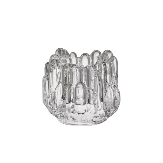 Kosta Boda, Polar Ljuslykta 8,6 cm, Klar-Silvra Home