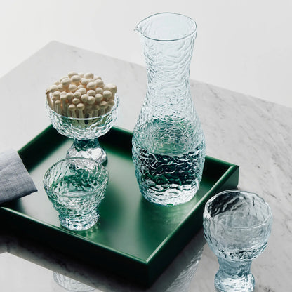 Kosta Boda, Moss Karaff Circular 1,42 L, Blå-Silvra Home