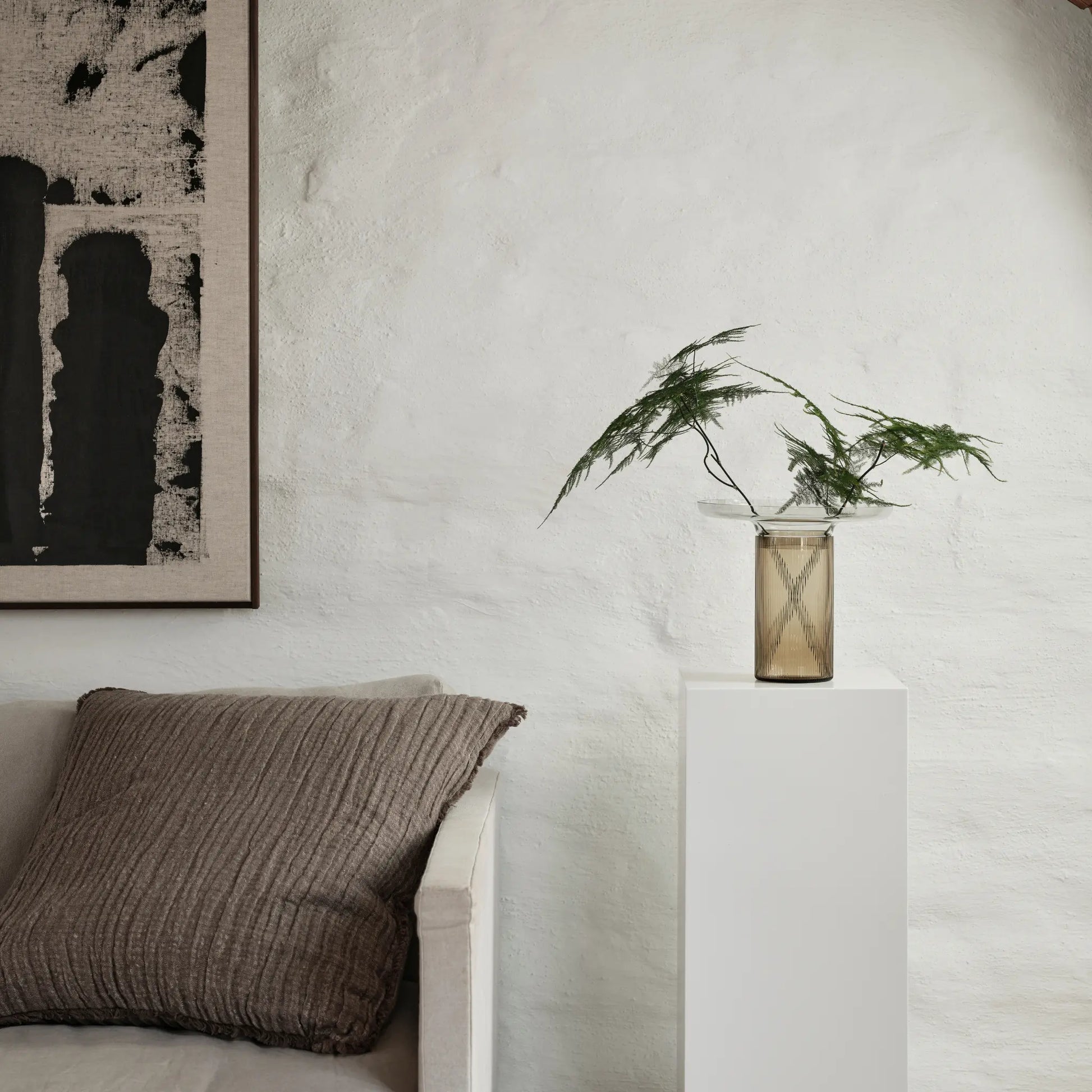 Orrefors, Ensemble Vas 22 cm, Brun/Grå-Silvra Home