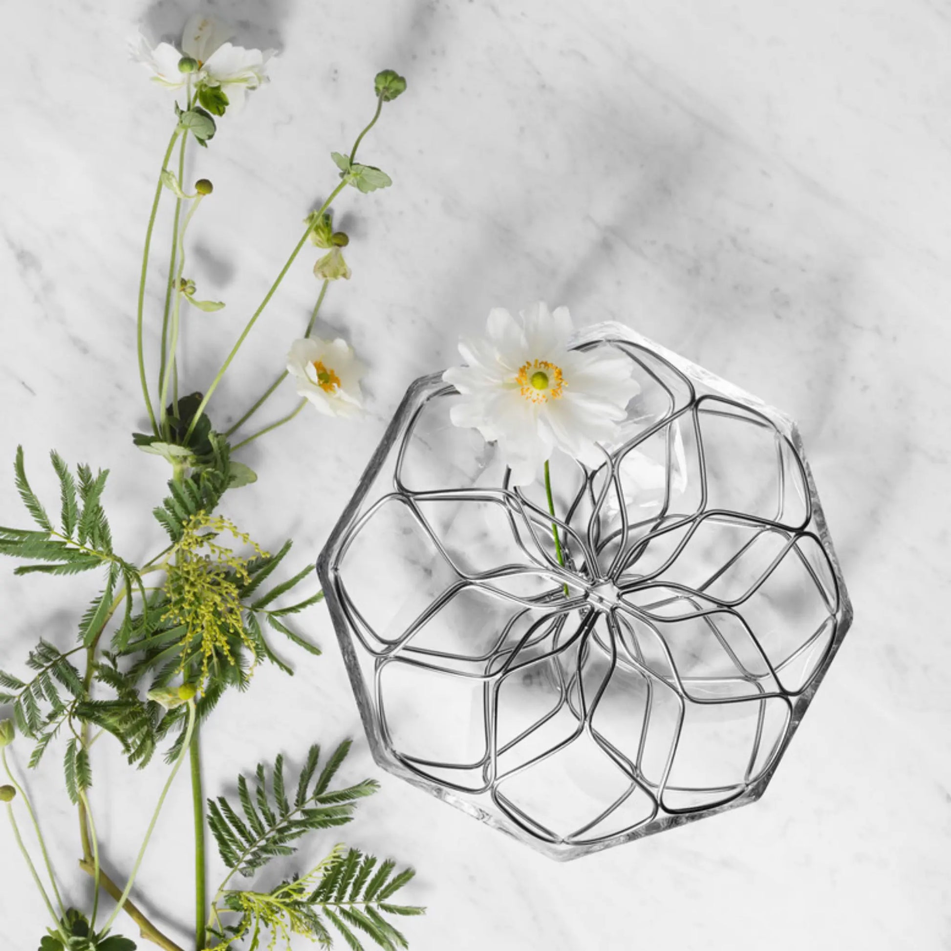 Orrefors, Bloom Vas 12,5 cm, Rostfritt Stål-Silvra Home