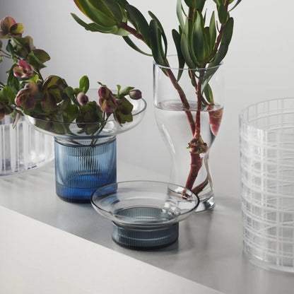 Orrefors, Ensamble Vas 6 cm, Rökblå/Grå-Silvra Home