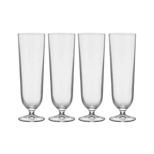 Orrefors, Beer Pils Ölglas 4-pack 45 cl, Klar-Silvra Home