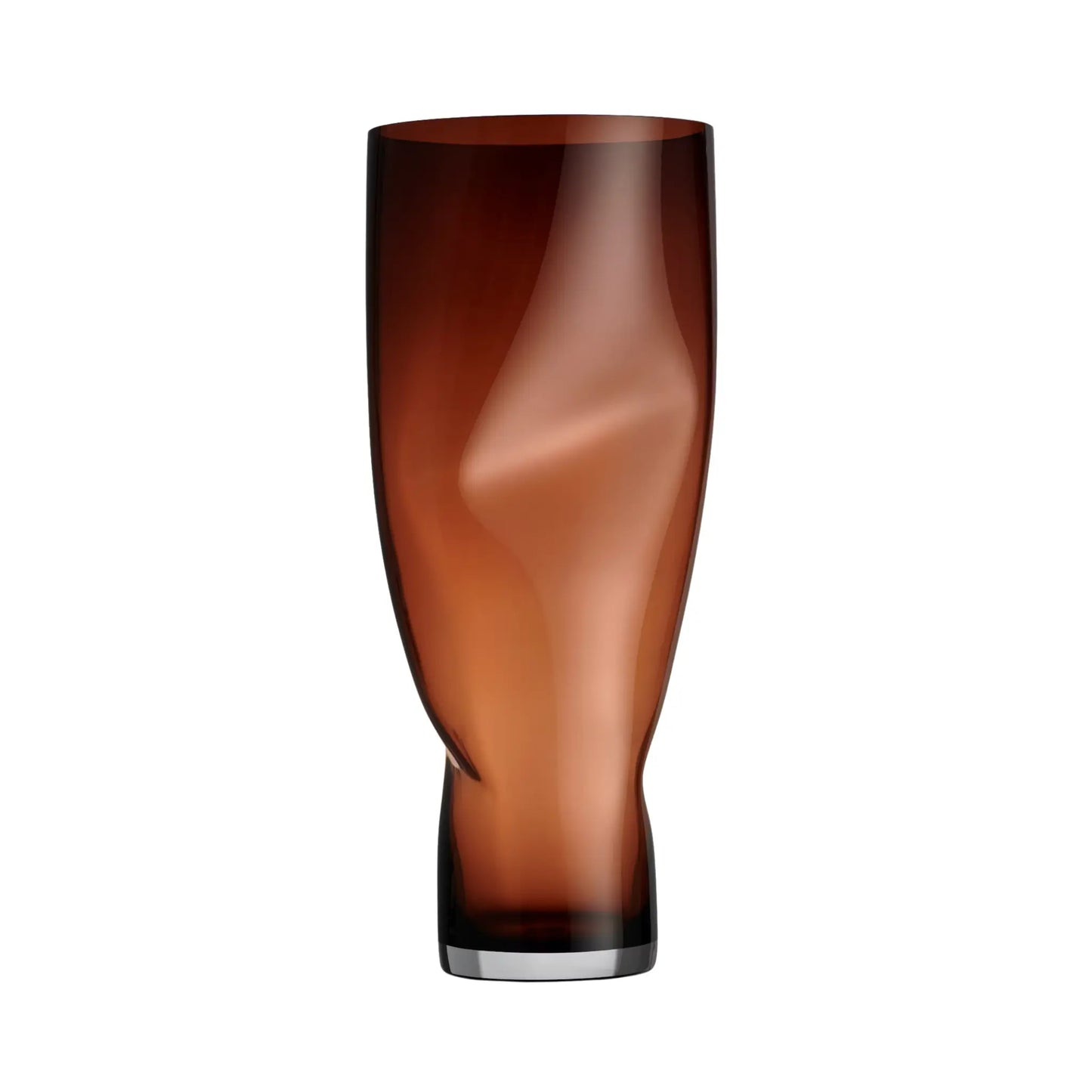 Orrefors, Squeeze Vas 50 cm, Sunset Brown-Silvra Home