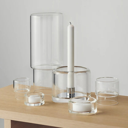 Orrefors, Tou Stormlykta 29 cm, Klar-Silvra Home