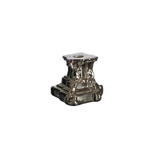 Kosta Boda, Rocky Baroque Ljusstake 9,5 cm, Glossy Glaze-Silvra Home
