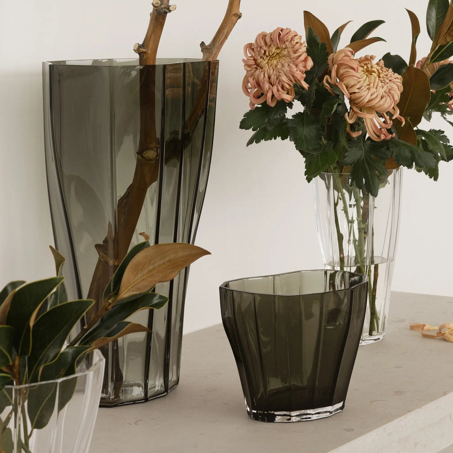 Orrefors, Reed Vas 50 cm, Mossgrön-Silvra Home