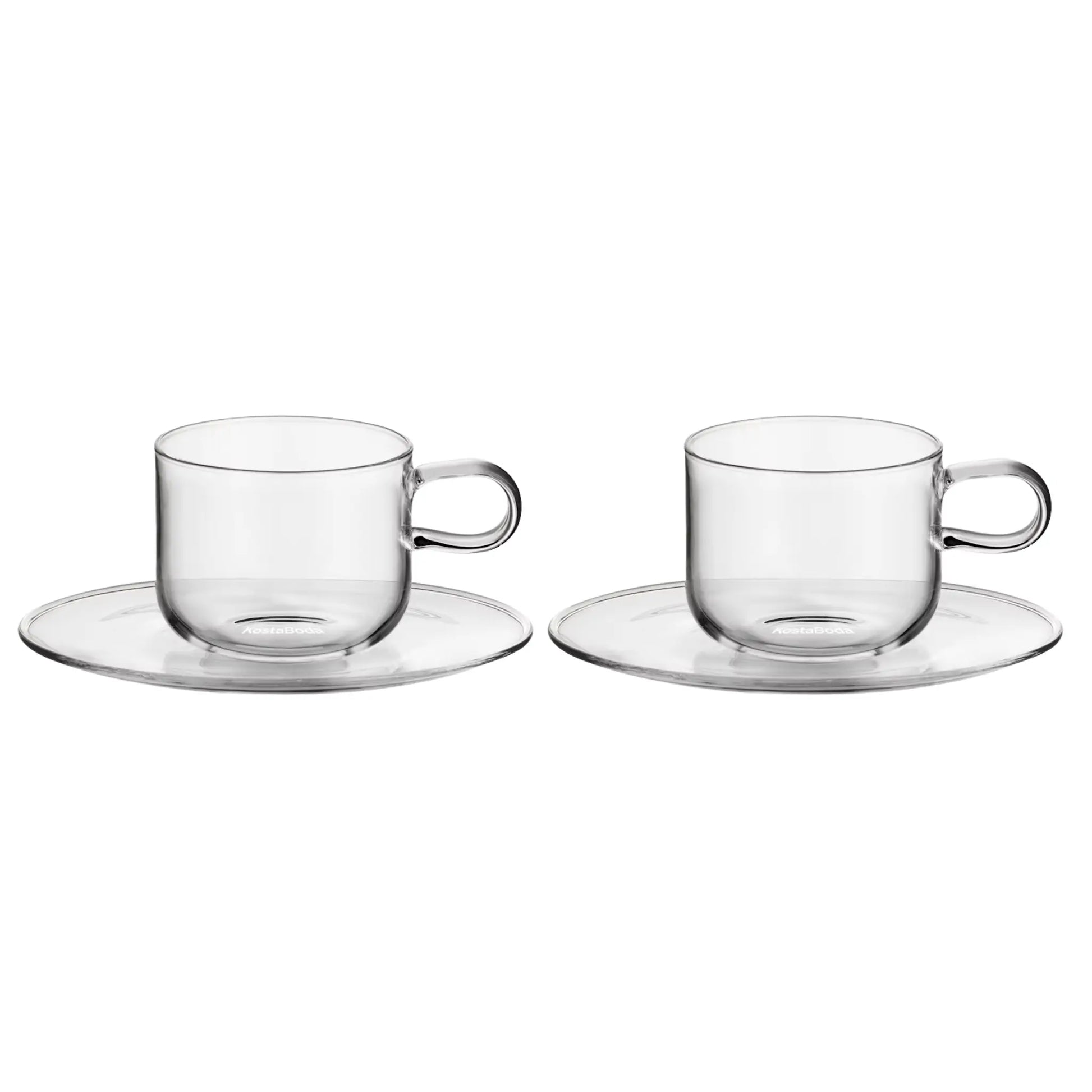Kosta Boda, Viva Kopp Med Fat 30 cl 2-pack, Klar-Silvra Home