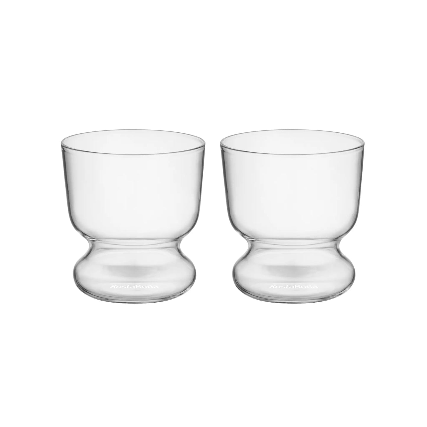 Kosta Boda, Viva Old Fashioned 28 cl 2-pack, Klar-Silvra Home