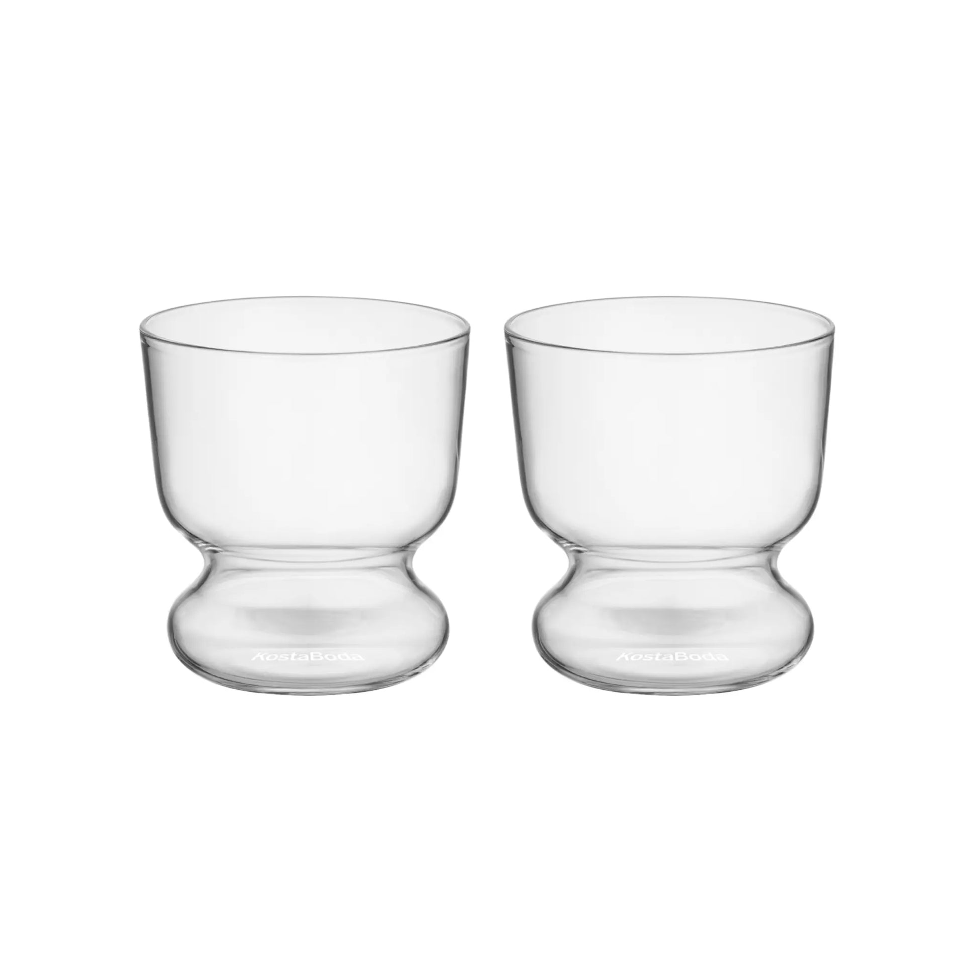 Kosta Boda, Viva Old Fashioned 28 cl 2-pack, Klar-Silvra Home