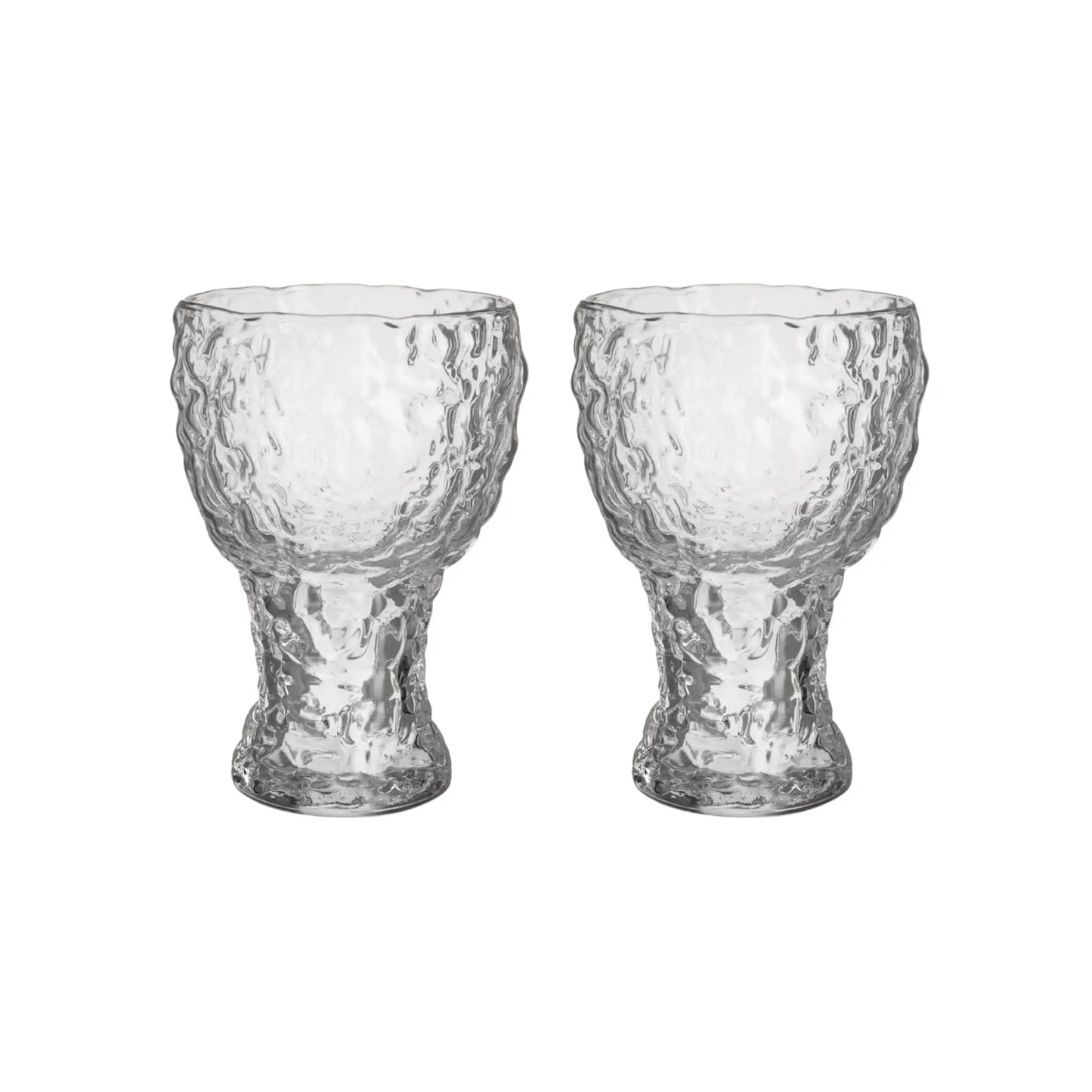 Kosta Boda, Moss Highball Glas 42cl 2-pack, Klar-Silvra Home