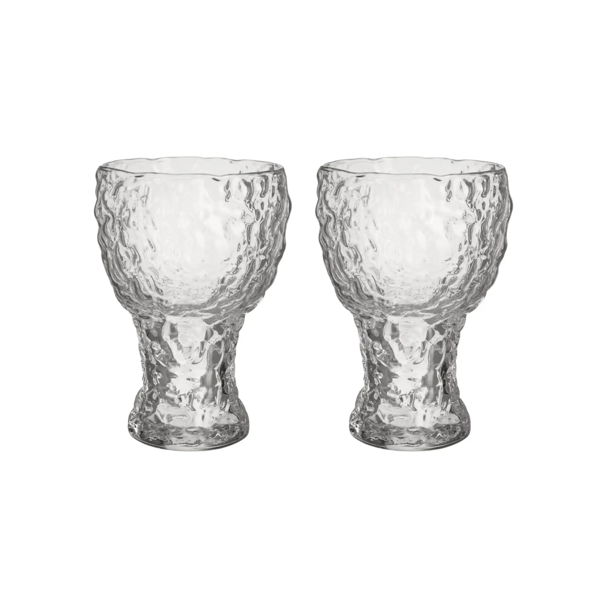Kosta Boda, Moss Highball Glas 42cl 2-pack, Klar-Silvra Home