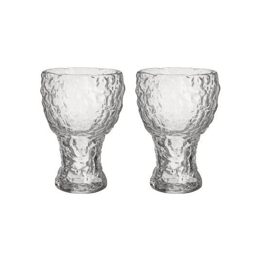 Kosta Boda, Moss Highball Glas 42cl 2-pack, Klar-Silvra Home