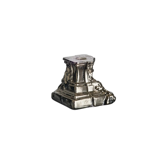 Kosta Boda, Rocky Baroque Ljusstake 9,5 cm, Glossy Glaze-Silvra Home