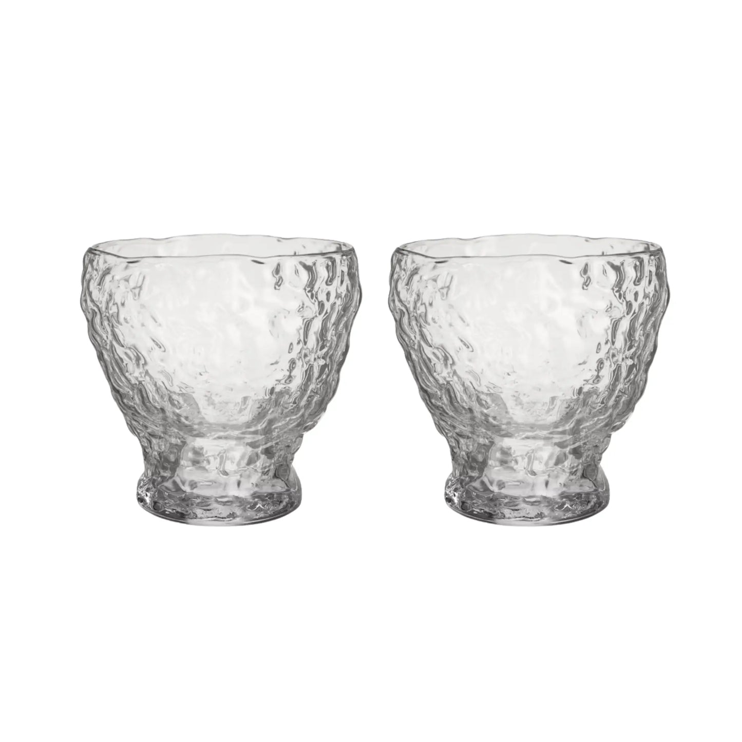 Kosta Boda, Moss Tumbler 33cl 2-pack, Klar-Silvra Home