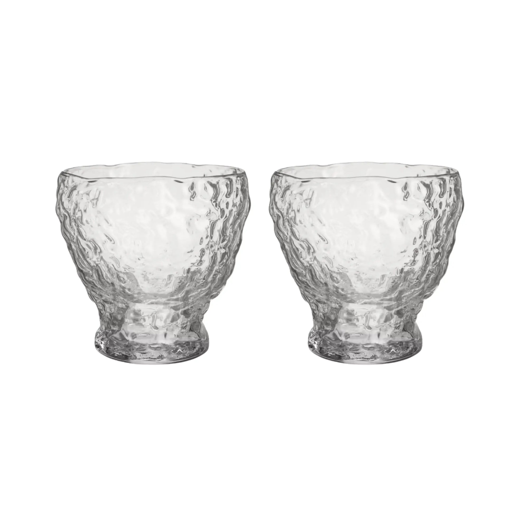 Kosta Boda, Moss Tumbler 33cl 2-pack, Klar-Silvra Home