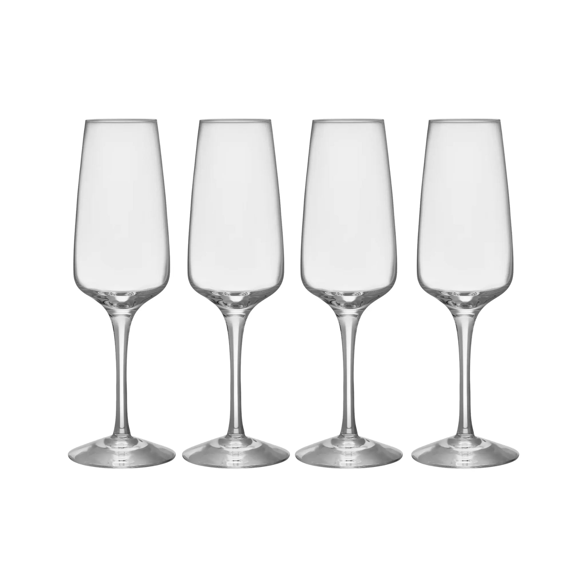 Orrefors, Pulse Champagneglas 28 cl 4-Pack, Klar-Silvra Home