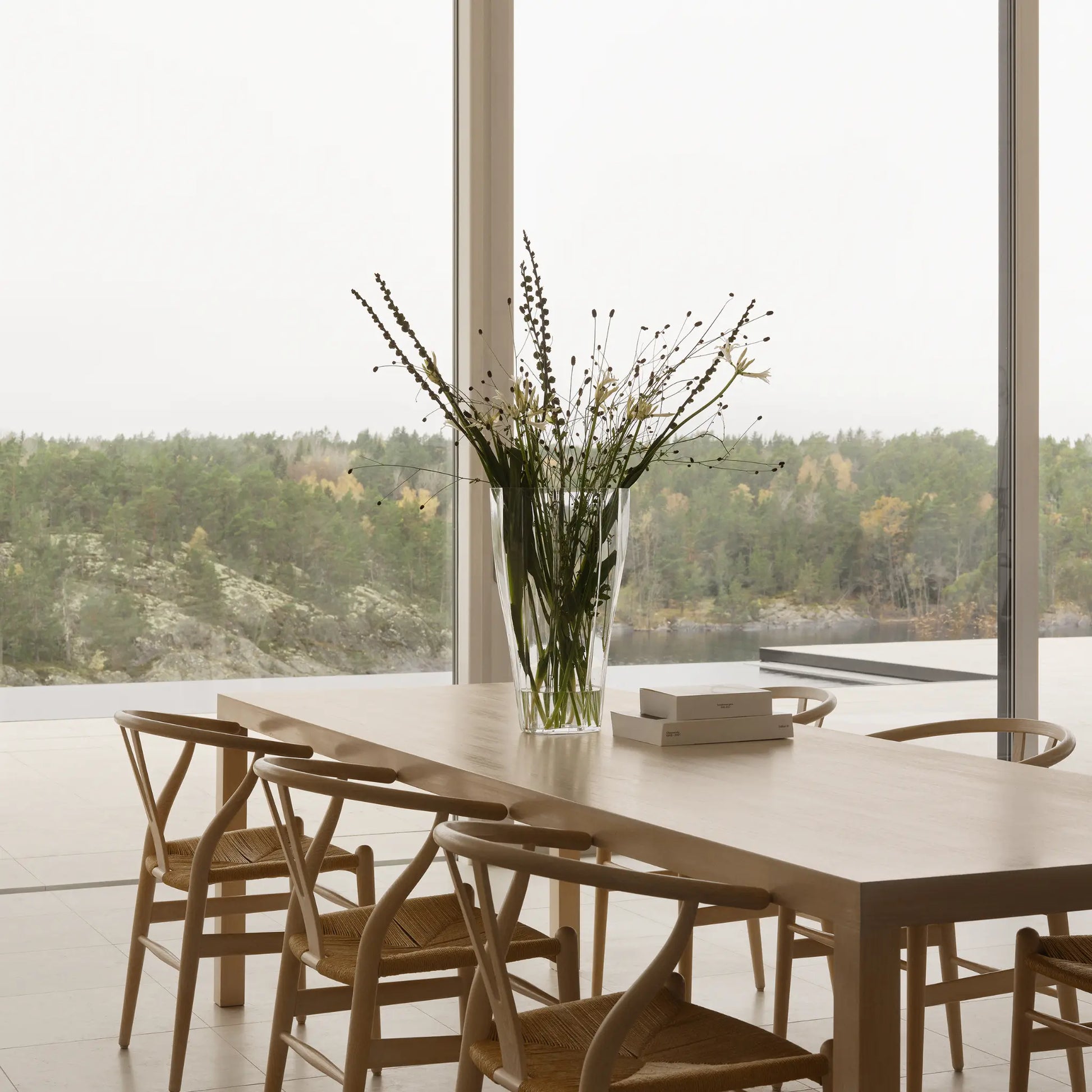 Orrefors, Reed Vas 50 cm, Klar-Silvra Home