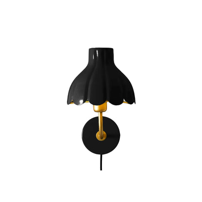 PR Home Wells Vägglampa 21cm, Svart/Guld