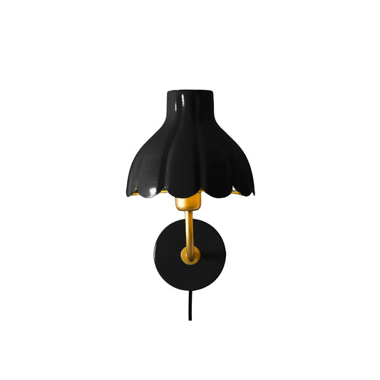 PR Home Wells Vägglampa 21cm, Svart/Guld