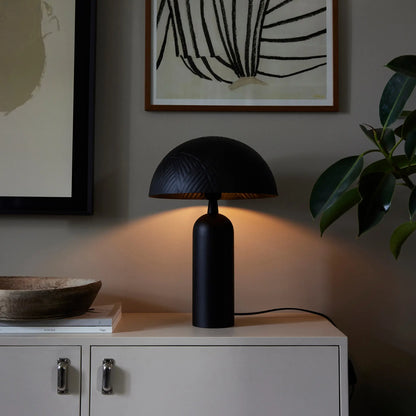 PR Home Carter Lampfot 35cm, Matt Svart
