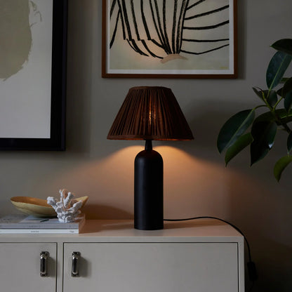 PR Home Carter Lampfot 35cm, Matt Svart