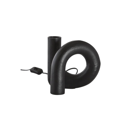 PR Home Notice Swirl Lampfot 18cm, Råsvart