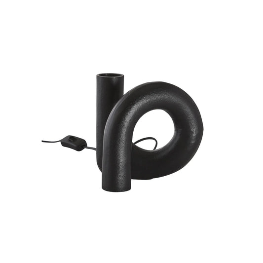 PR Home Notice Swirl Lampfot 18cm, Råsvart