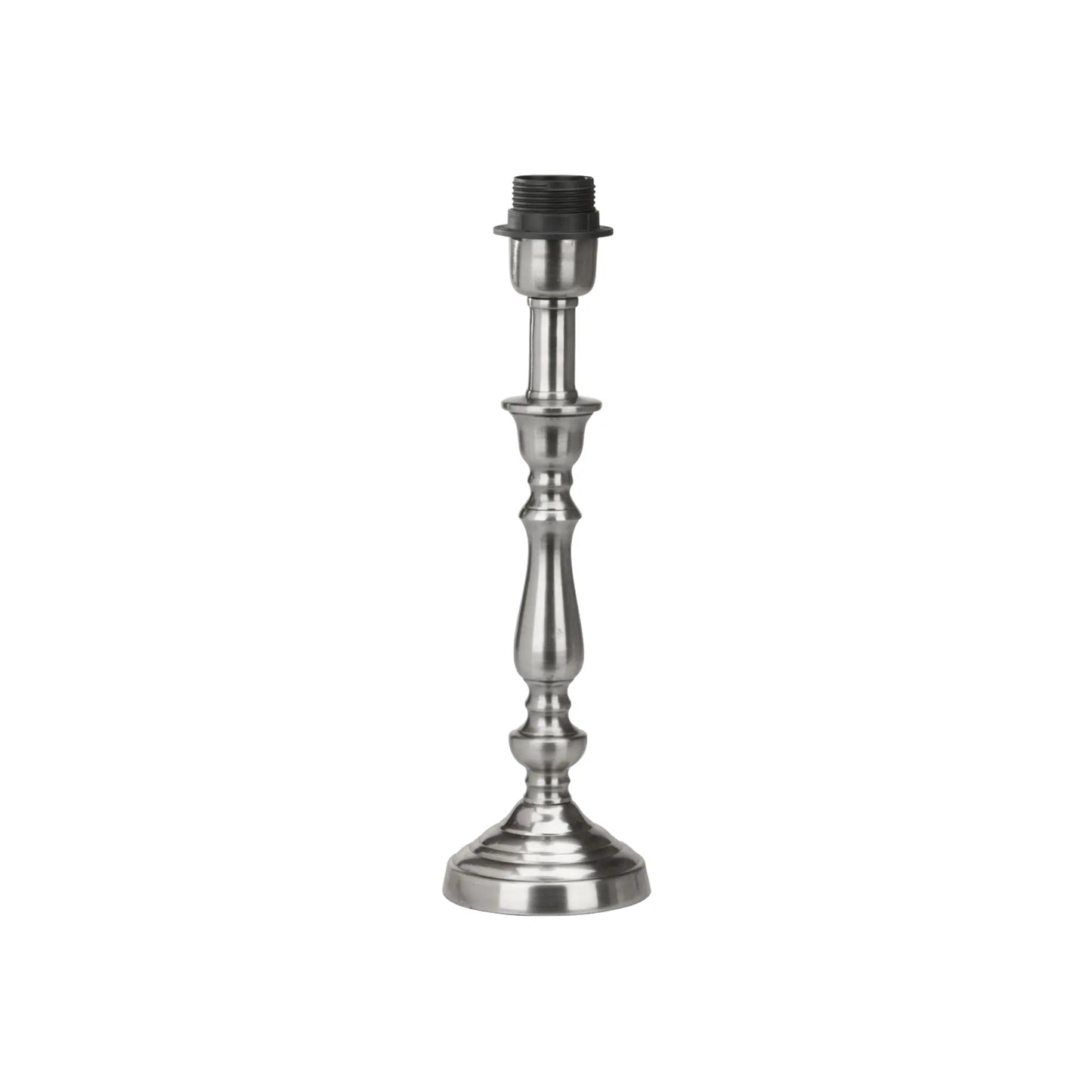 PR Home Therese Lampfot 34cm, Antiksilver