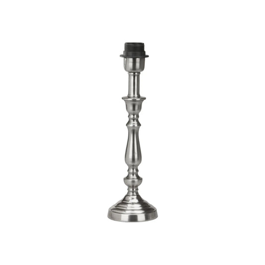PR Home Therese Lampfot 34cm, Antiksilver