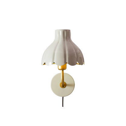 PR Home Wells Vägglampa 21cm, Beige/Guld