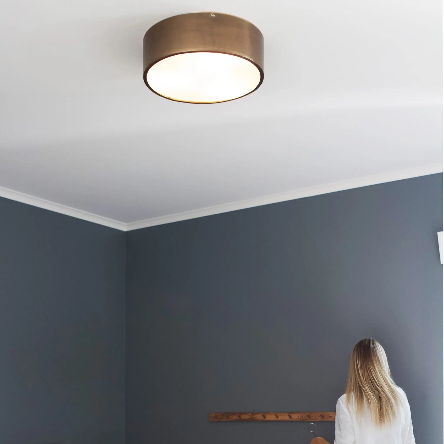PR Home Colmar Plafond 41cm, Mässing