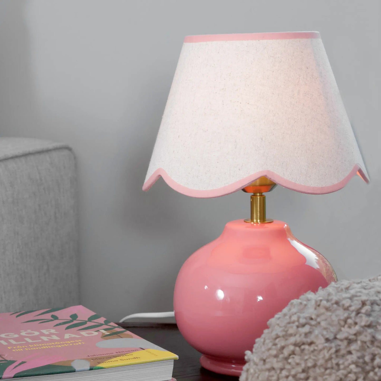 PR Home Nell Bordslampa 34 cm, Rosa