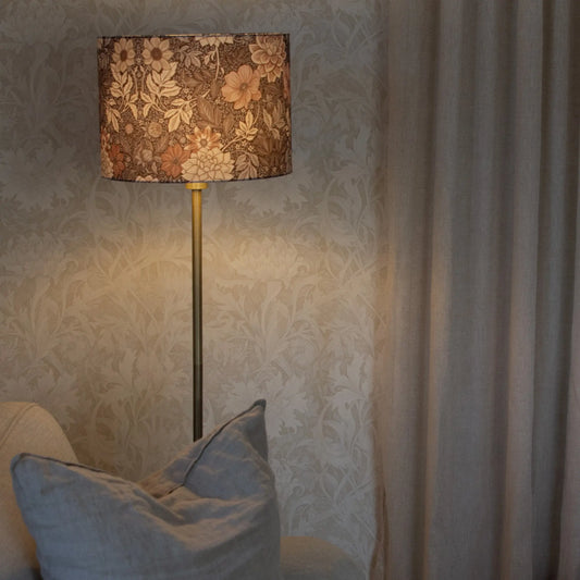 PR Home Amy Golvlampa Mässing 25cm, Dahlia Brun