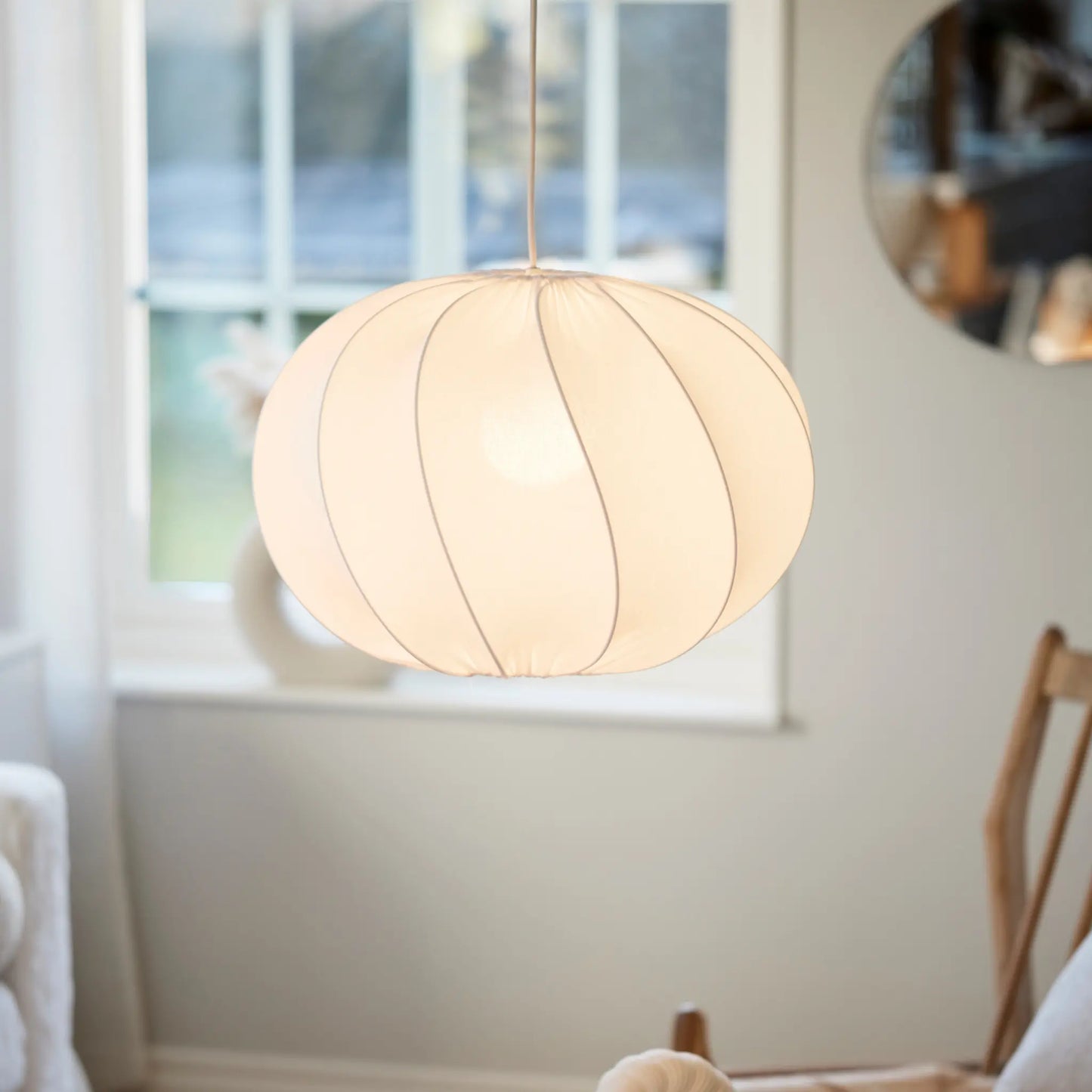 PR Home Olivia Takskärm Twist 50 cm, Vit