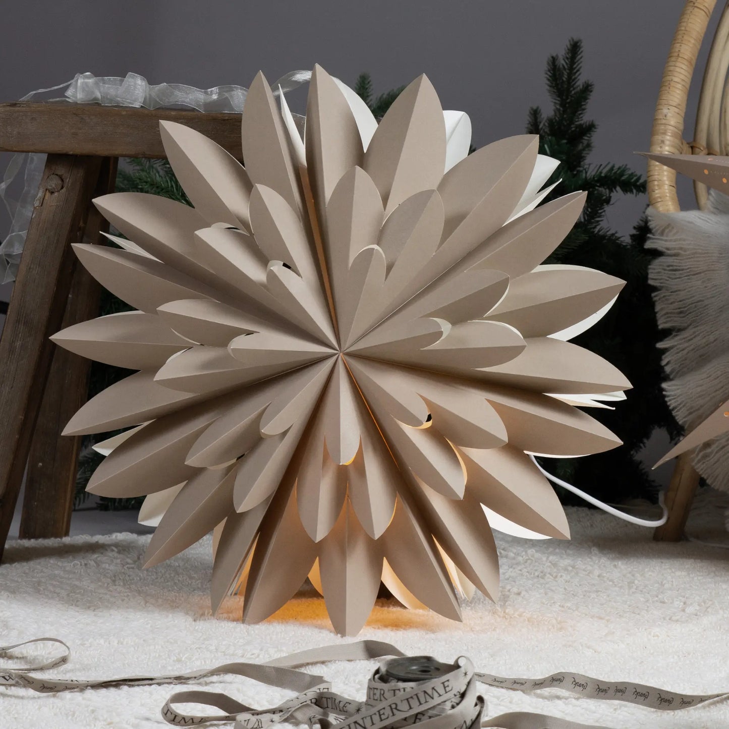 PR Home Hyacint Star 50 cm, Beige