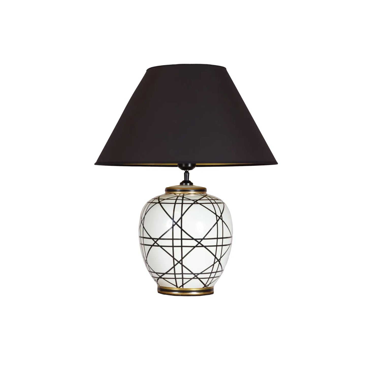 PR Home New York Bordslampa 45 cm, Svartvit