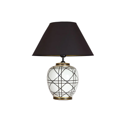PR Home New York Bordslampa 45 cm, Svartvit