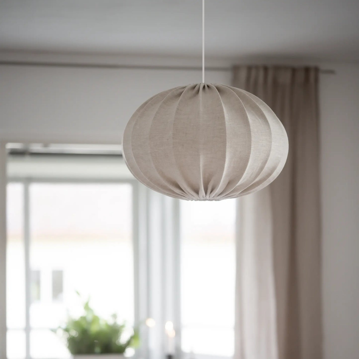 PR Home Hilma Takskärm Lin 50 cm, Natur/Vit
