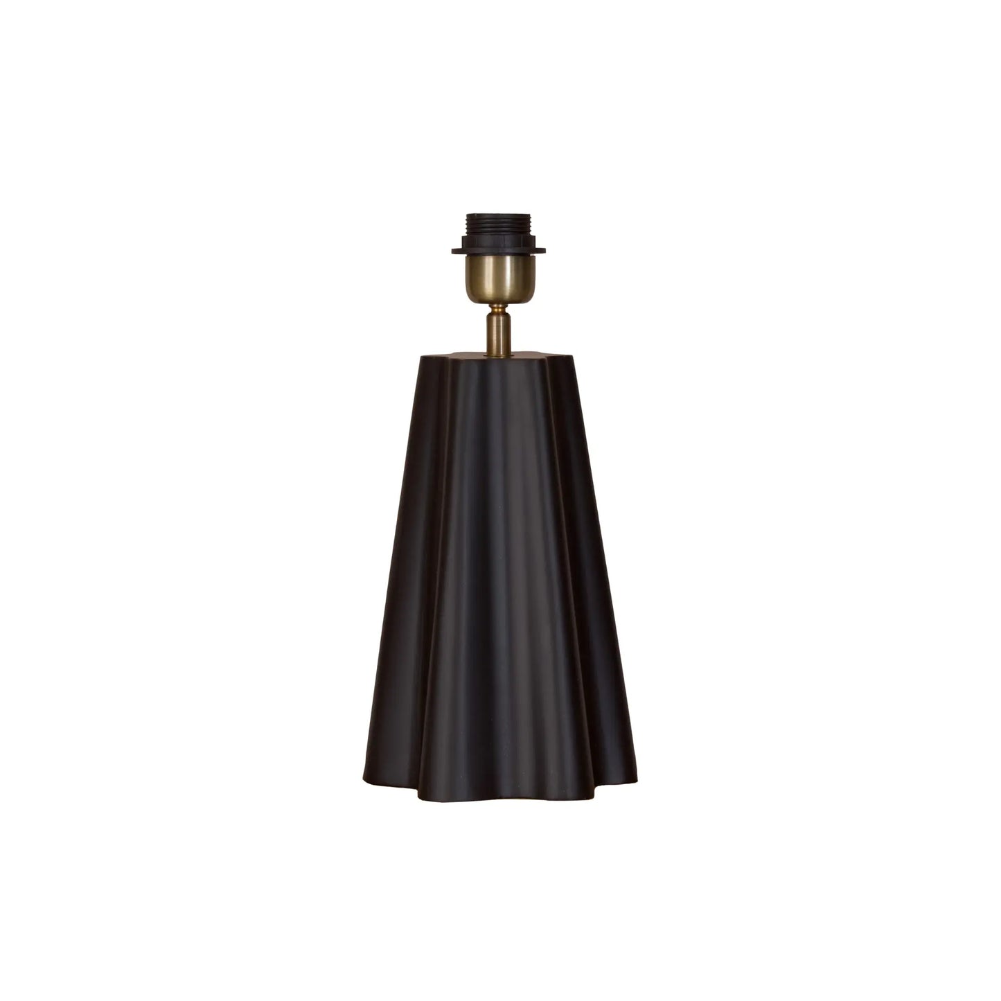 PR Home Aira Lampfot 34cm, Svart/mässing