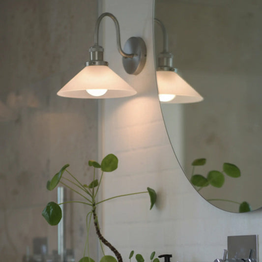 PR Home August Vägglampa ip23 25 cm, Opal Krom