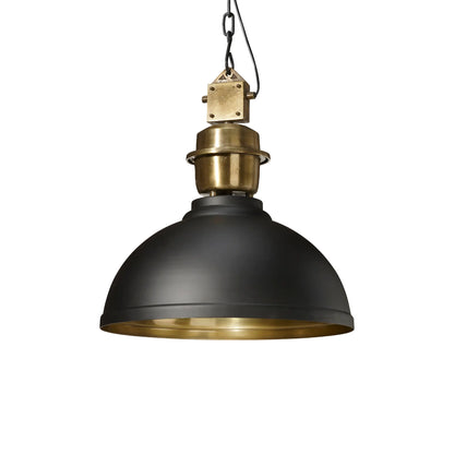 PR Home Manchester Taklampa 52 cm, Svart/Mässing