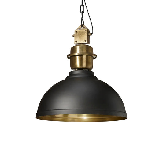 PR Home Manchester Taklampa 52 cm, Svart/Mässing