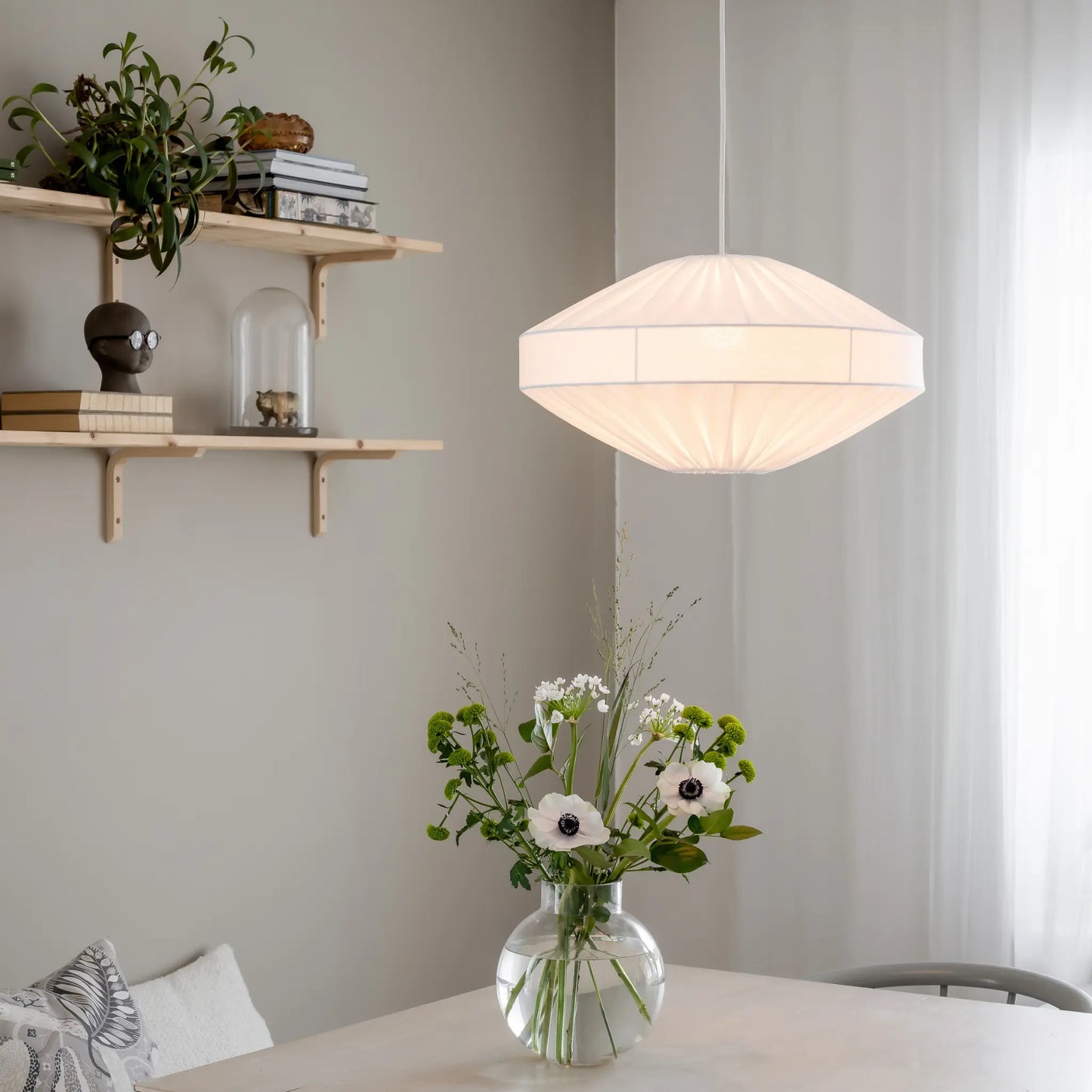 PR Home Edith Taklampa 50cm, Vit